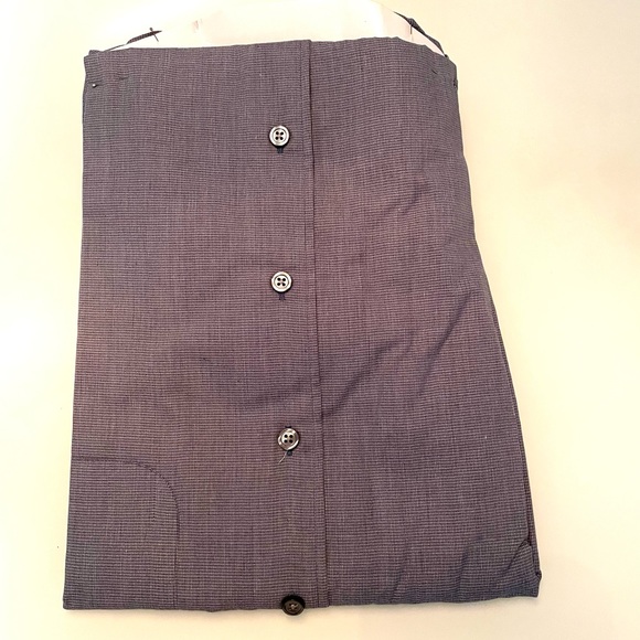 Men’s vintage Andrew Fezza gray long sleeve dress shirt, never worn. - Picture 3 of 3